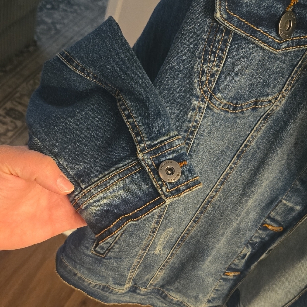 Torrid Blue Denim Jacket with Button Accents - Picture 6 of 10